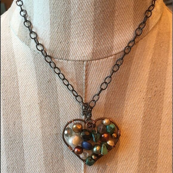 COPPERĀ HEARTāNecklace!ā - Picture 1 of 7